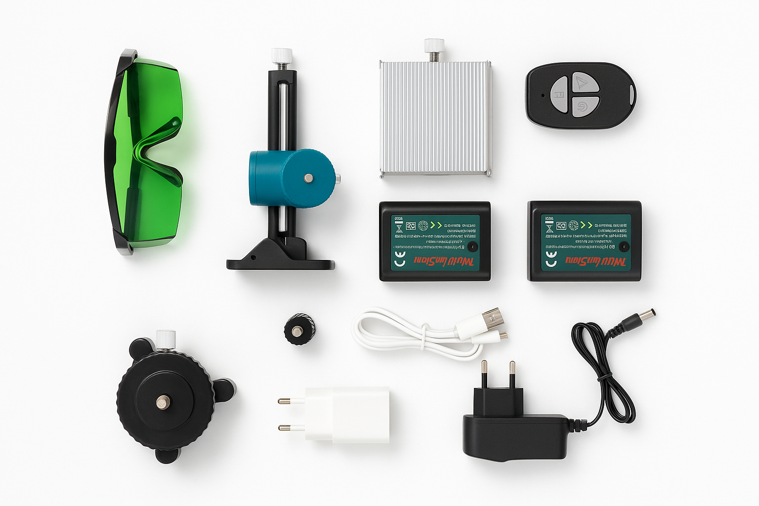 Kit Edilizia 3 in 1 Professionale – Miscelatore + Trapano 18V + Livella Laser 4D con Treppiede e Accessori Completi