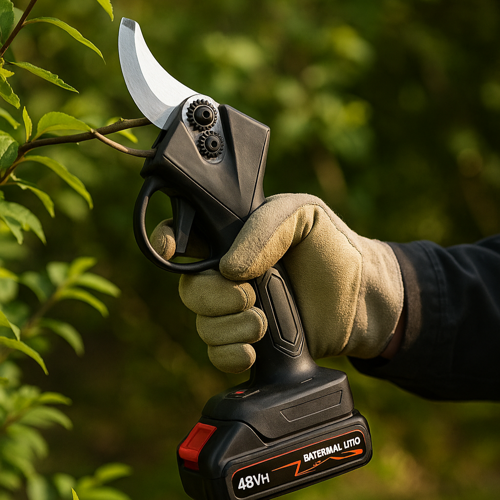 Kit Potatura 2 in 1 – Forbici Elettriche + Mini Motosega 48V con Valigetta